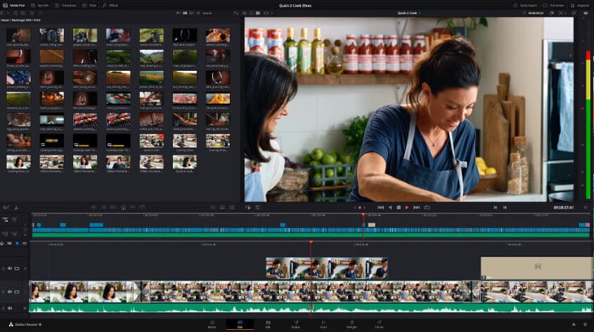 4K動画編集DaVinci Resolve