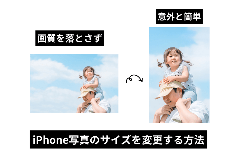 iPhone写真のサイズを変更する方法！簡単に画像リサイズ