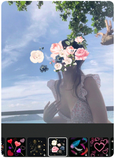 YouCam Perfectでインスタ写真顔隠し加工